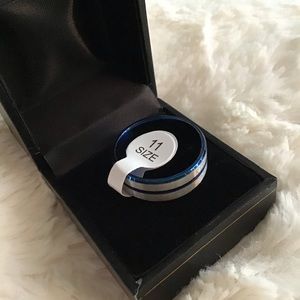 Men’s 8mm Stainless Steel/Titanium/Tungsten Ring